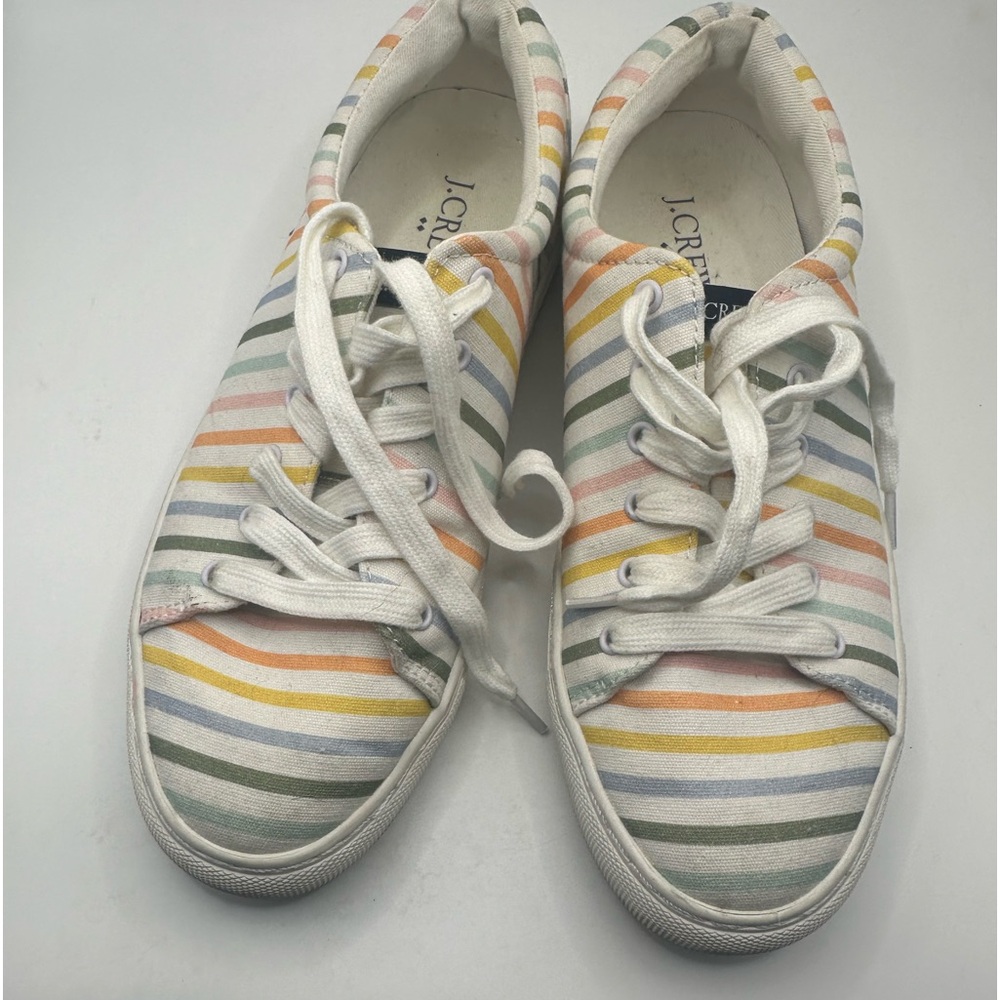 J. Crew Women’s Casual Multi-striped Canvas Sneakers